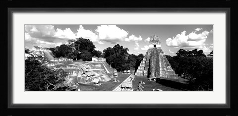 Framed Ruins Of An Old Temple, Guatemala Print