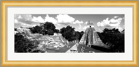 Framed Ruins Of An Old Temple, Guatemala Print