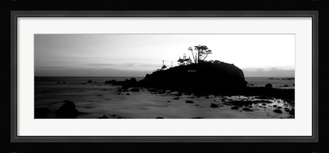 Framed Battery Point Lighthouse circa 1856, Crescent City, California Print