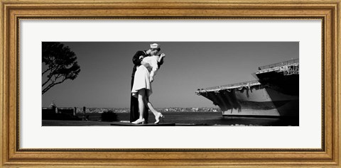 Framed Unconditional Surrender, San Diego Aircraft Carrier Museum, San Diego, California Print