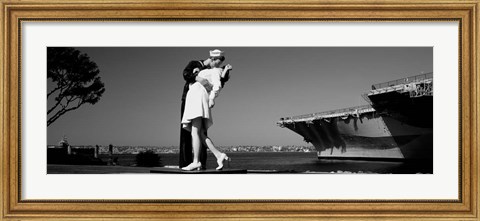 Framed Unconditional Surrender, San Diego Aircraft Carrier Museum, San Diego, California Print