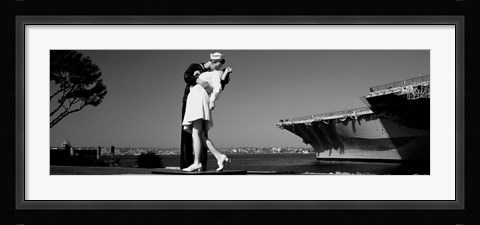 Framed Unconditional Surrender, San Diego Aircraft Carrier Museum, San Diego, California Print