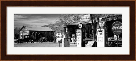 Framed Store with a gas station on the roadside, Route 66, Hackenberry, Arizona Print