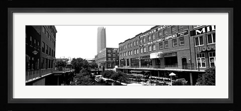 Framed Bricktown Mercantile, Oklahoma City, Oklahoma Print