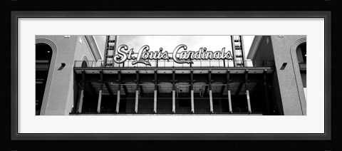 Framed Low angle view of the Busch Stadium in St. Louis, Missouri Print