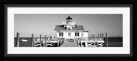 Framed Roanoke Marshes Lighthouse, Outer Banks, North Carolina Print