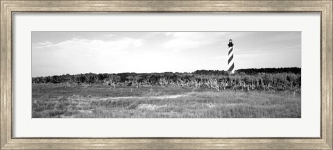 Framed Lighthouse on the coast, Cape Hatteras Lighthouse, Outer Banks, North Carolina Print