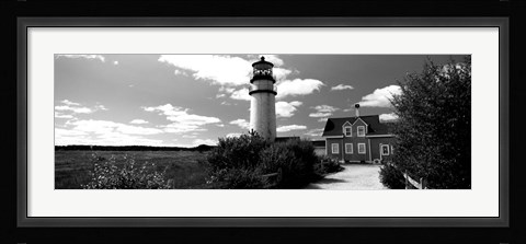 Framed Highland Light, Cape Cod National Seashore, North Truro, Cape Cod, Massachusetts Print
