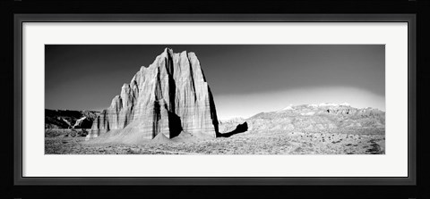 Framed Cliff in Capitol Reef National Park against blue sky, Utah Print