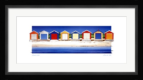 Framed Beach Colour Print