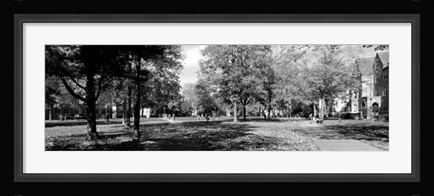Framed Group of people at University of Notre Dame, South Bend, Indiana Print