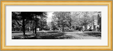 Framed Group of people at University of Notre Dame, South Bend, Indiana Print