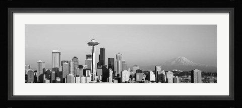 Framed Skyline, Seattle, Washington State Print