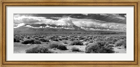 Framed Death Valley landscape, Panamint Range, Death Valley National Park, Inyo County, California Print