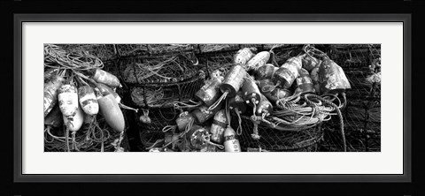 Framed Close-up of crab pots, Humboldt County, California Print