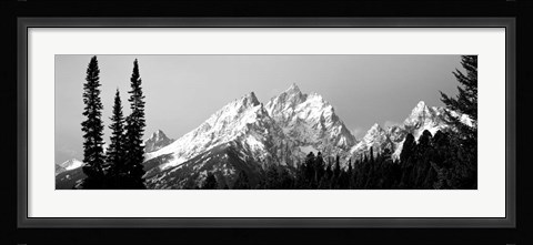 Framed Cathedral Group Grand Teton National Park WY Print