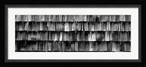 Framed Close-up of wooden shingle, La Conner, Washington State Print