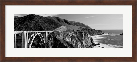 Framed Bixby Creek Bridge, Big Sur, California Print