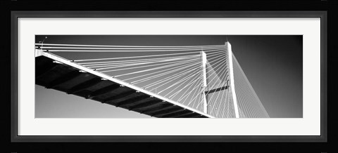 Framed Talmadge Memorial Bridge, Savannah, Georgia Print
