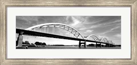 Framed Low angle view of a bridge, Centennial Bridge, Davenport, Iowa Print