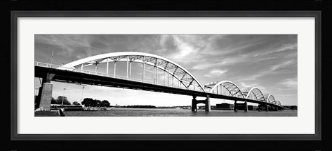 Framed Low angle view of a bridge, Centennial Bridge, Davenport, Iowa Print