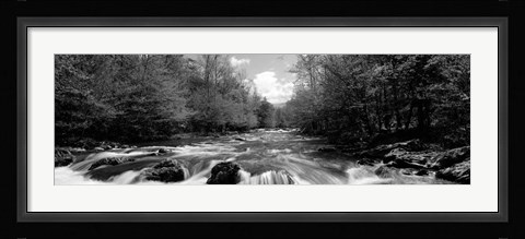 Framed Little Pigeon River, Great Smoky Mountains National Park, Tennessee Print