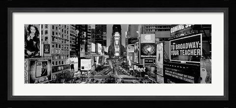 Framed High angle view of traffic on a road, Times Square, Manhattan, NY Print