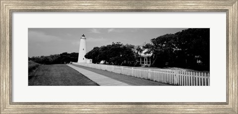 Framed Ocracoke Lighthouse, Ocracoke Island, North Carolina Print