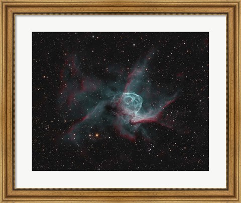 Framed NGC 2359, Thor&#39;s Helmet Print