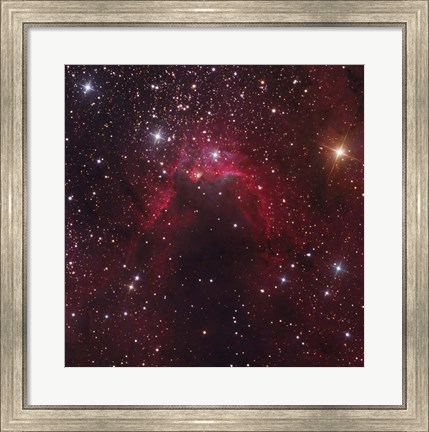 Framed Cave Nebula located in the Constellation Cepheus Print
