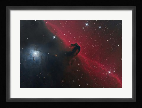 Framed Horsehead Nebula in the Constellation Orion Print