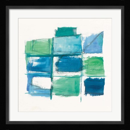 Framed 131 West 3rd Street Square III on White Print