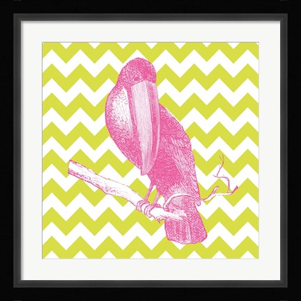 Framed Bright Menagerie Toucan Print