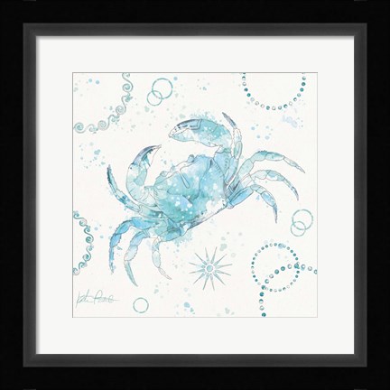 Framed Coastal Splash IV Print