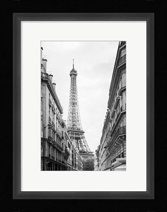 Framed Eiffel Glimpse Print