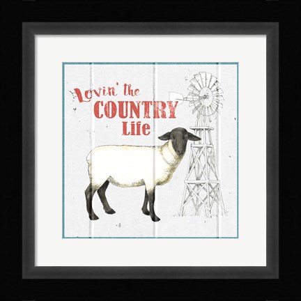 Framed Farm To Table I Print