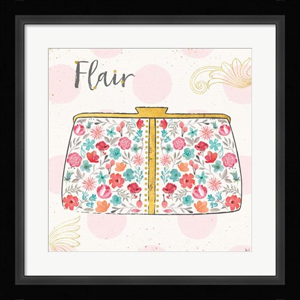 Framed Fashion Blooms I Print