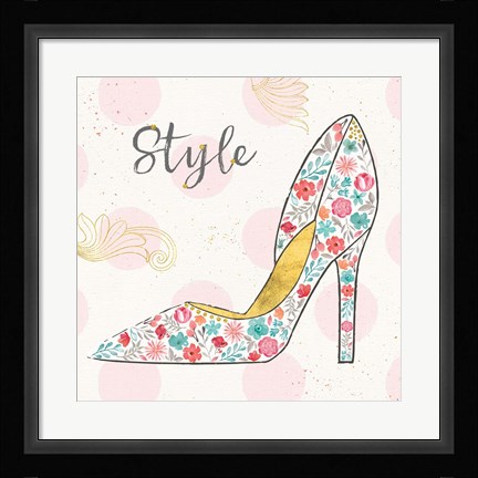 Framed Fashion Blooms II Print