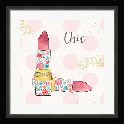 Framed Fashion Blooms III Print