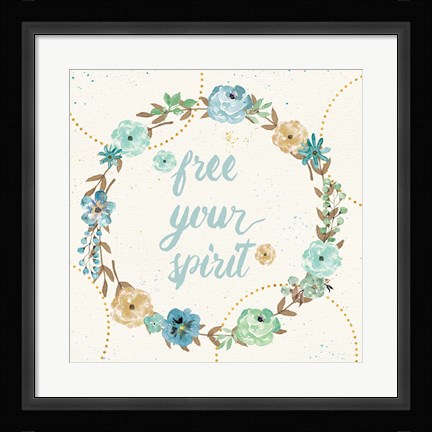 Framed Flutterby Blooms VI Print