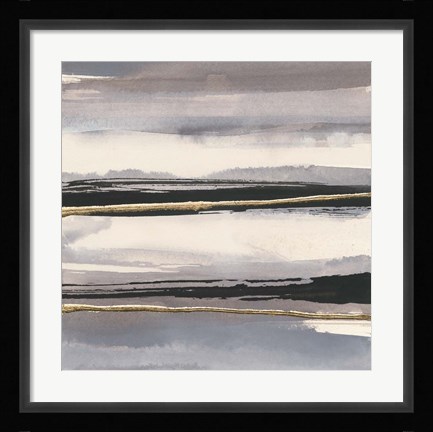 Framed Gilded Grey II Print