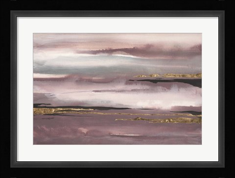 Framed Gilded Storm I Print