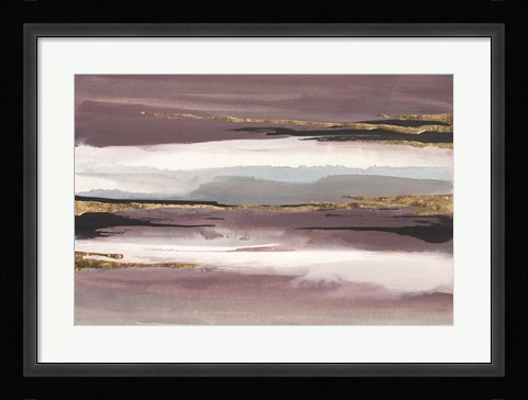 Framed Gilded Storm II Print