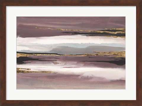 Framed Gilded Storm II Print