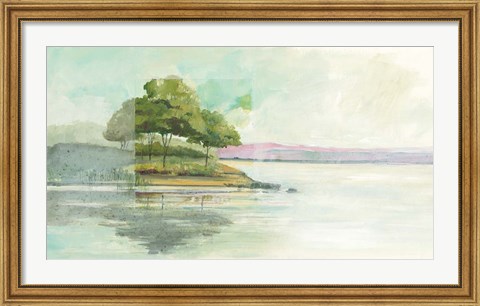 Framed Lake Front I Print