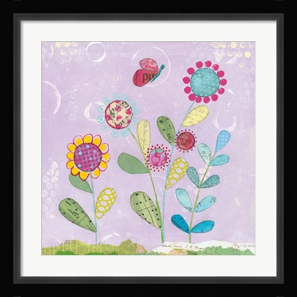 Framed Pattys Garden I Print