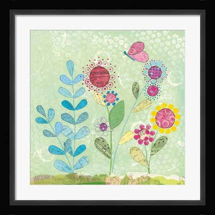 Framed Pattys Garden II Print