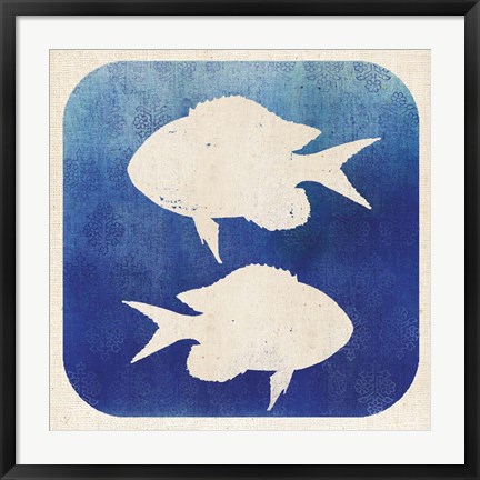 Framed Watermark Fish Print