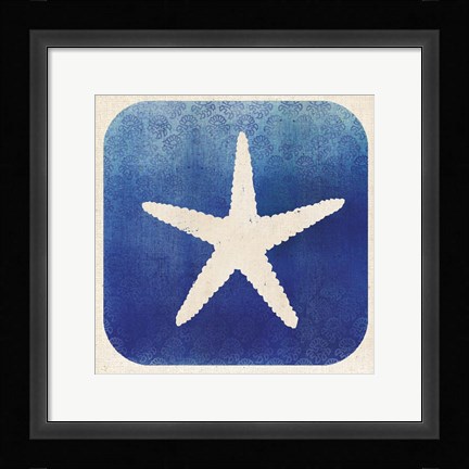 Framed Watermark Starfish Print