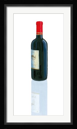 Framed Wine Stance II Print